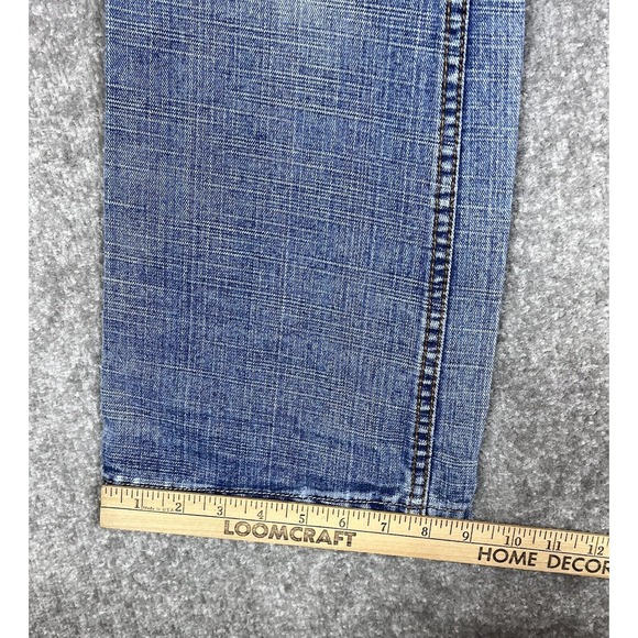 Nu Wear Denim‎ Distressed Boot Cut Jeans Mens Size 30x32 Blue Cotton Pockets - Picture 16 of 16